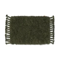 Ferm LIVING Amass Long Pile Teppich Olive 70x50 Cm