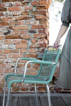 FIAM Mya Spaghetti Lehnstuhl, Sage Green -Einrichtungsgeschäft fiam mya spaghetti with armrests black 11