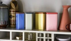 Hay Tin By Sowden Aufbewahrungsdose, Blau/Burgundy -Einrichtungsgeschäft hay tin by sowden aufbewahrungsdose 2 3