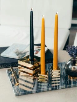 Cara Kerzenständer, Messing -Einrichtungsgeschäft hilke collection cara kerzenstander 5