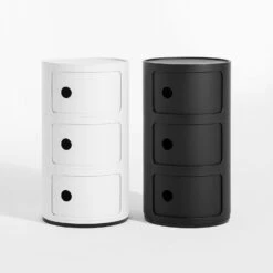 Kartell Componibili Modular System 3 Compartments, Matt White -Einrichtungsgeschäft kartell componibili aufbewahrung 3 fach weiss 15