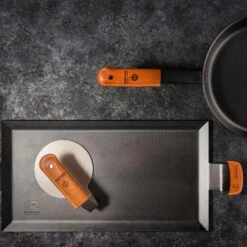 Kockums Jernverk Grillpresse Mit Griff Aus Tärnsjö-Leder -Einrichtungsgeschäft kockums jernverk grillpresse 6