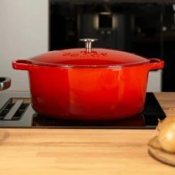 Gusseisentopf 9,5 L, Rot -Einrichtungsgeschäft sabor cast iron pot 95 l 3