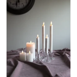 Star Trading Flamme LED Antike Kerze Weiß 2-er Set, 15 Cm -Einrichtungsgeschäft star trading flamme led antike kerze wei 2 er set 8